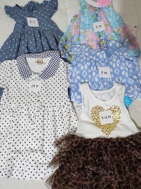Assorted clothes for a little girl age 6mo to 2T